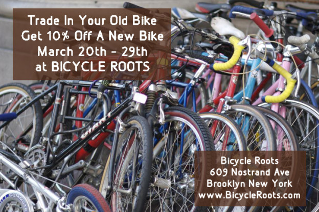 Bicycle Roots Trade In Event Flyer