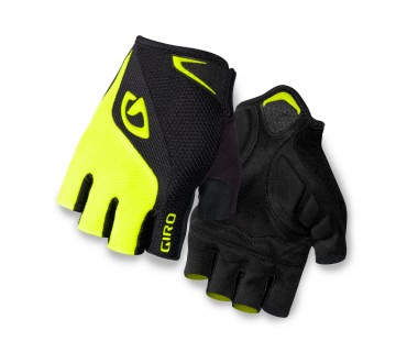 Giro Bravo Short Finger Glove (2016) - Black/Highlighter Yellow