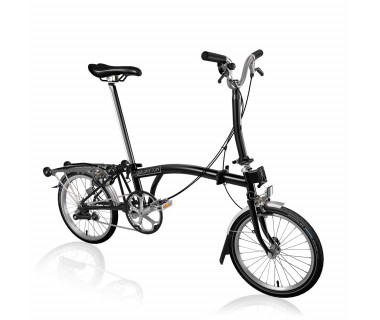 Brompton M3R Folding Bike (2021) w/ Extd Seatpost Black