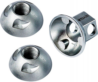 Pinhead Solid Axle Wheel Lock Set (Two Locking Nuts)